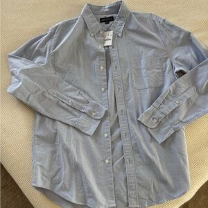 J. Crew Men's Light Blue Casual Button-Down Shirt